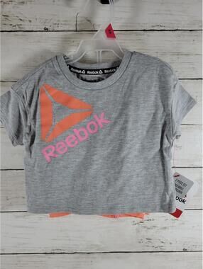 Reebok Girls 2-Piece Shirt & Shorts Set 18mo New Toddler Outfit Summer Active